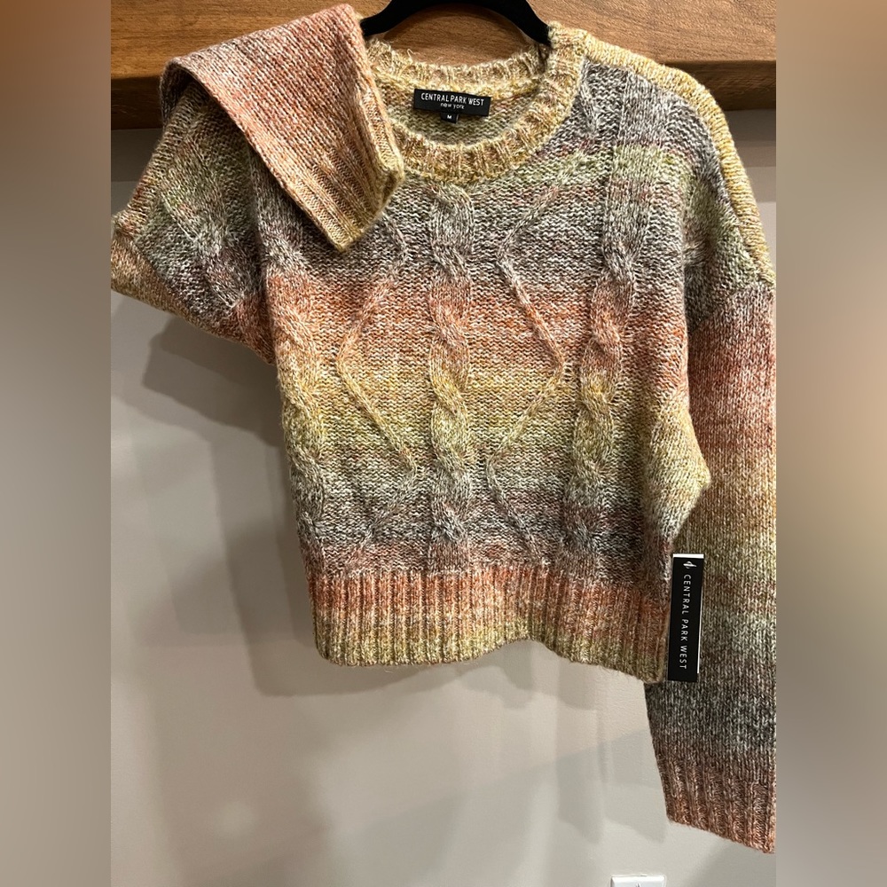 Central Park West Miller Stitch Cable Sweater NEW